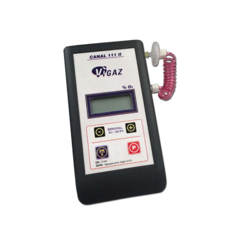 法国VIGAZ便携式氧气O2分析仪CANAL 111 II用于MAP和残留O2测量